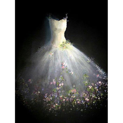White Wedding - Full Round Drill Diamond Painting 30*40CM