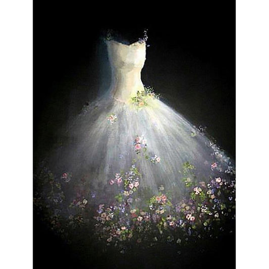 White Wedding - Full Round Drill Diamond Painting 30*40CM