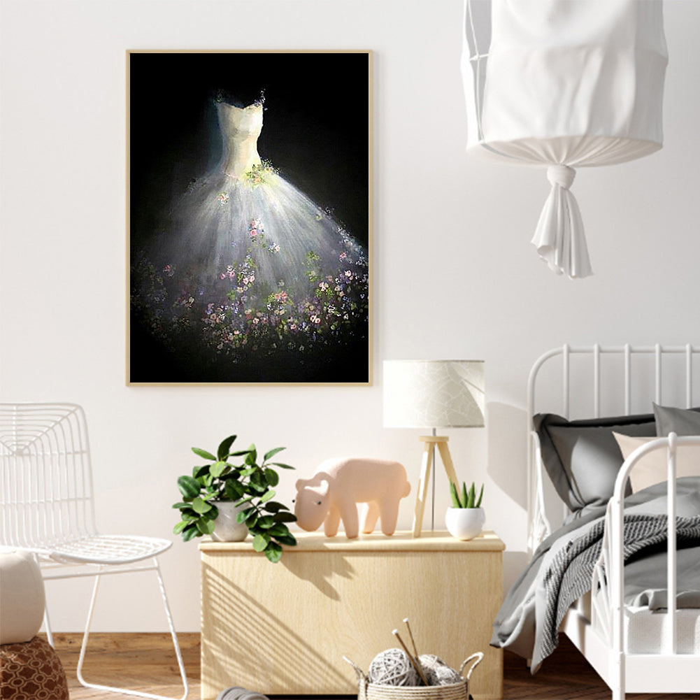 White Wedding - Full Round Drill Diamond Painting 30*40CM