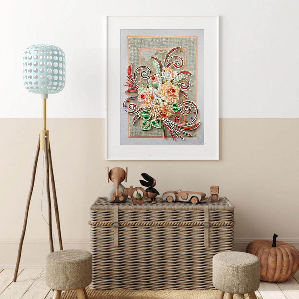 Paper Quilling - Special Shaped Drill Diamond Painting 30*40CM