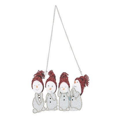 Christmas Door Hanging Pendant Diamond Painting Rhinestone Wall Decoration