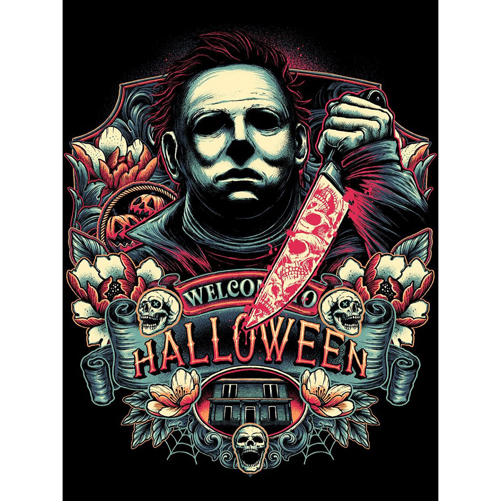 Horror Figure - Full Round Drill Diamond Painting 30*40CM