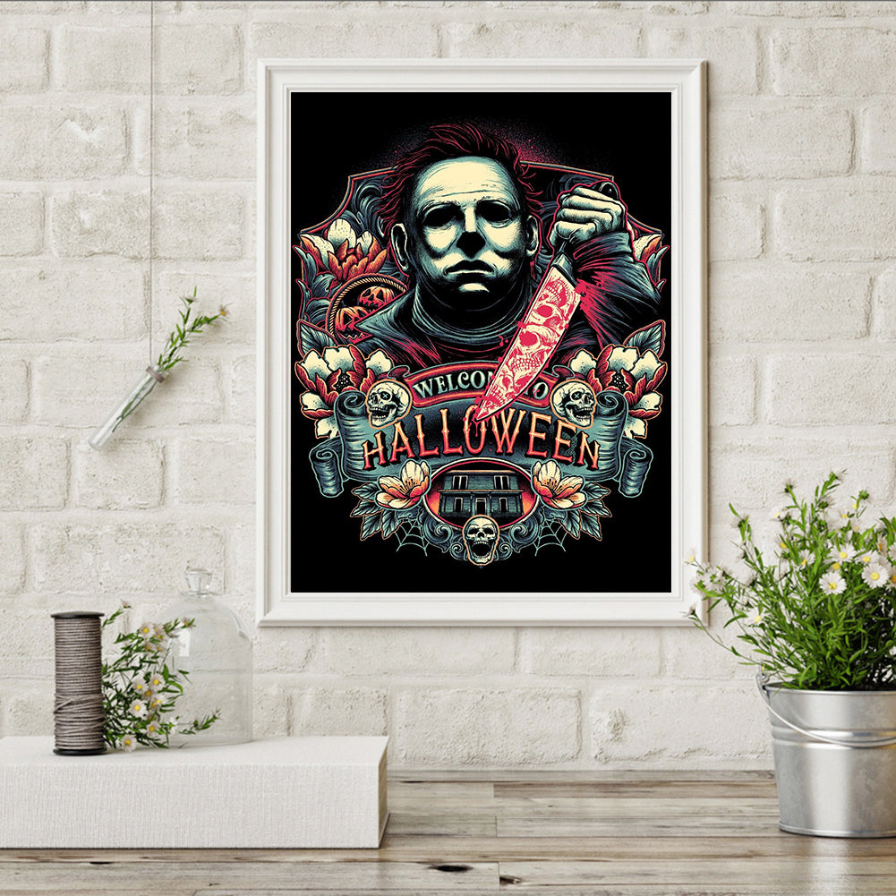 Horror Figure - Full Round Drill Diamond Painting 30*40CM