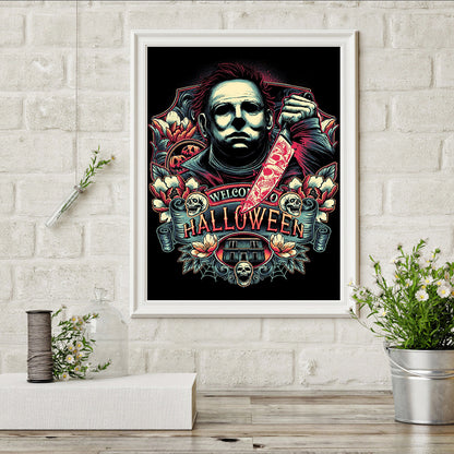Horror Figure - Full Round Drill Diamond Painting 30*40CM