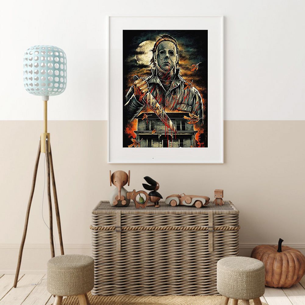 Horror Figure - Full Round Drill Diamond Painting 30*40CM