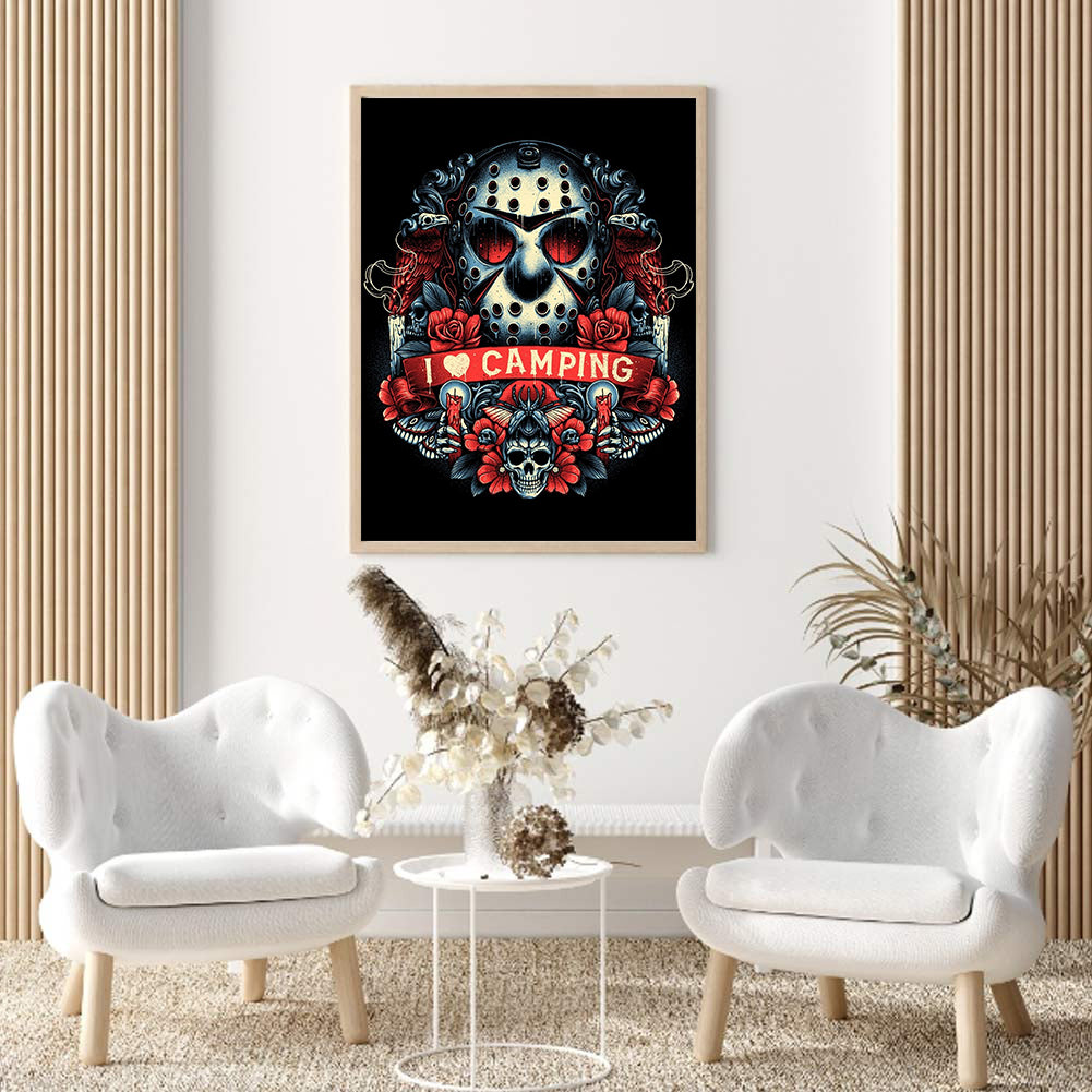 Horror - Full Round Drill Diamond Painting 30*40CM