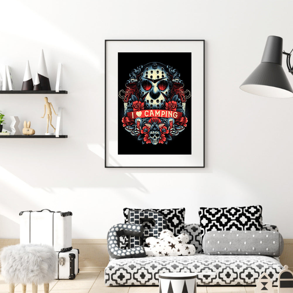 Horror - Full Round Drill Diamond Painting 30*40CM