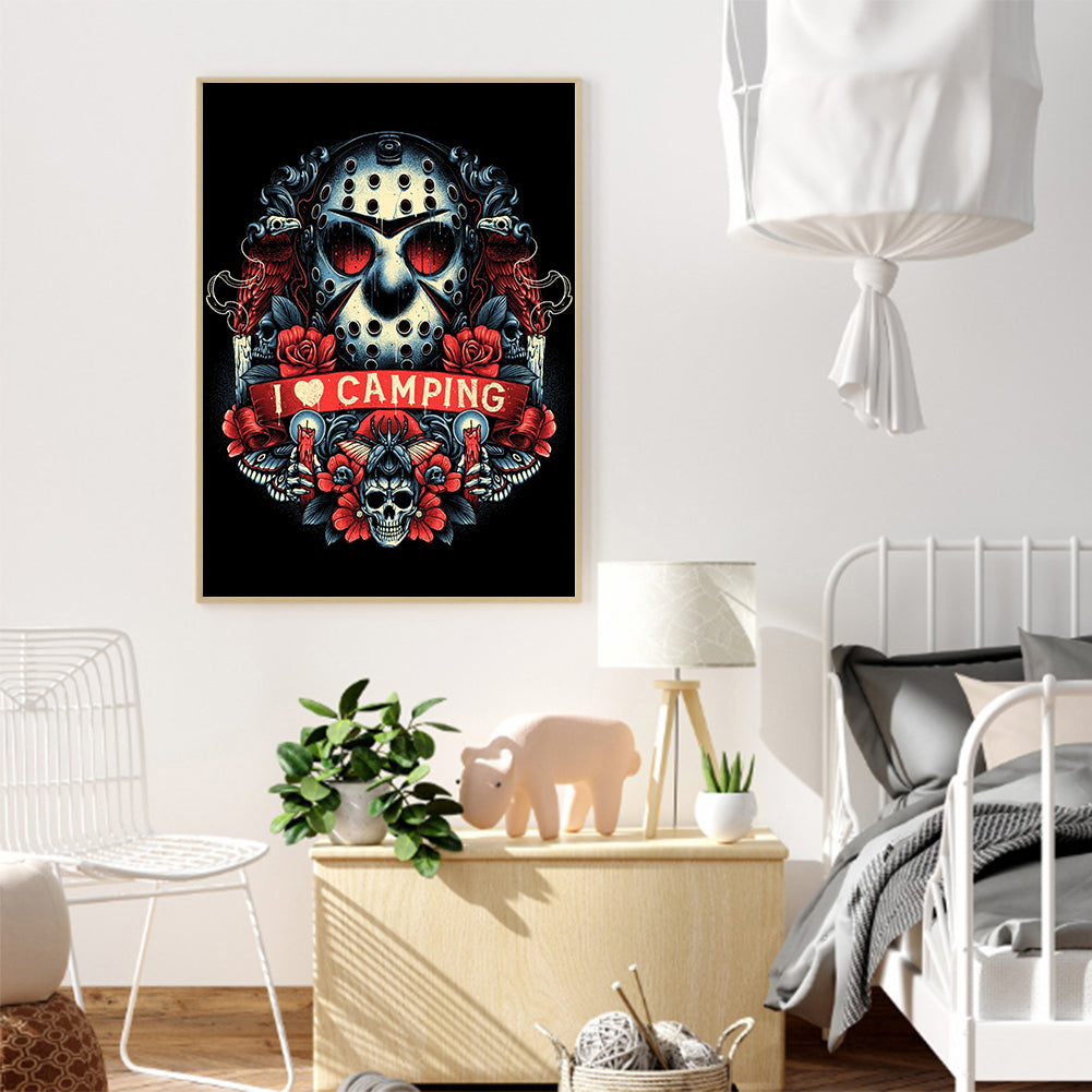 Horror - Full Round Drill Diamond Painting 30*40CM