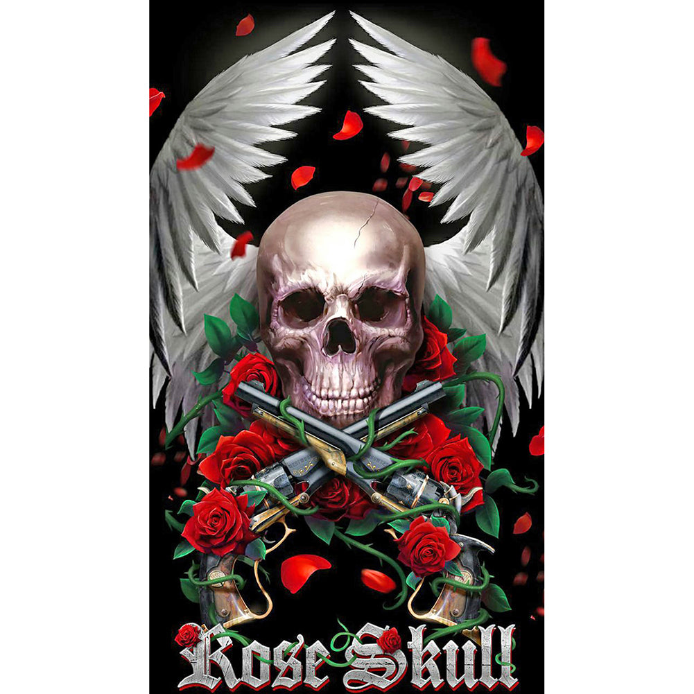 Skull - Full Round Drill Diamond Painting 40*70CM