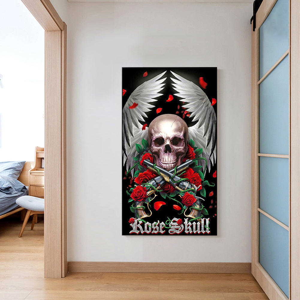 Skull - Full Round Drill Diamond Painting 40*70CM