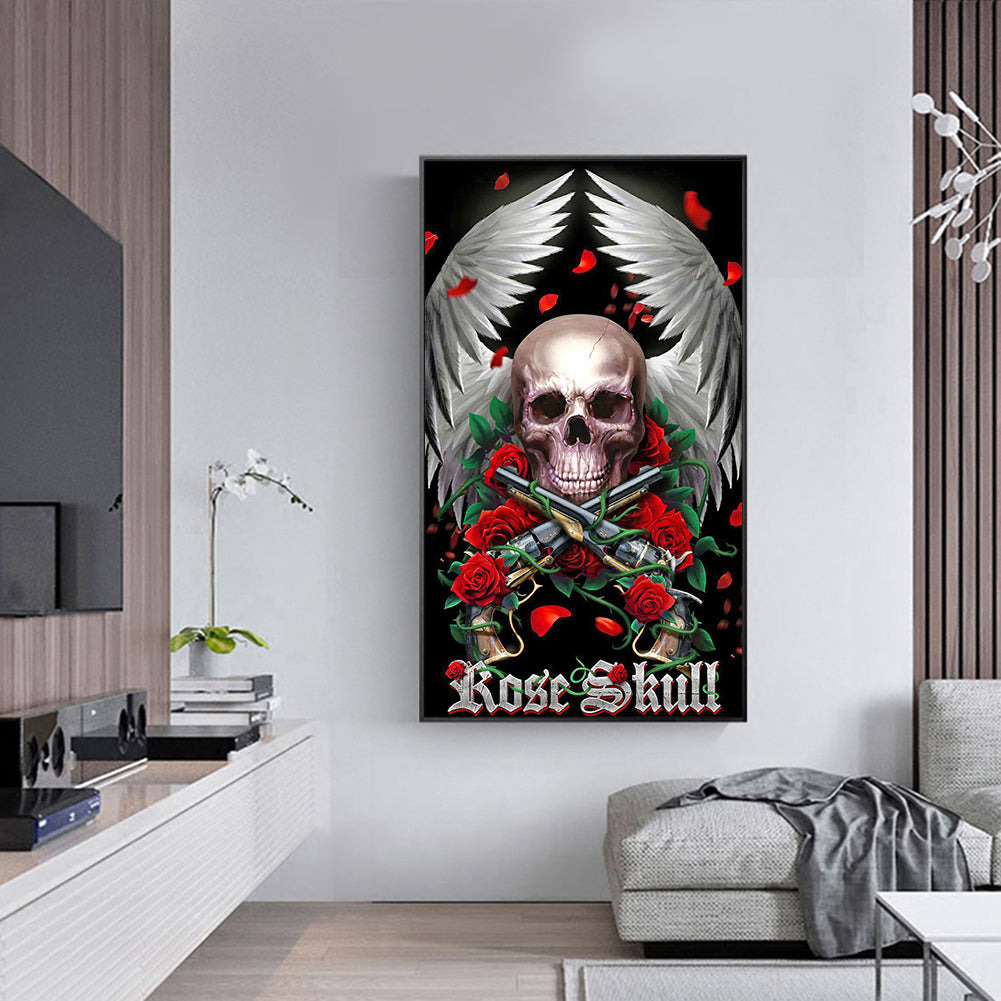 Skull - Full Round Drill Diamond Painting 40*70CM