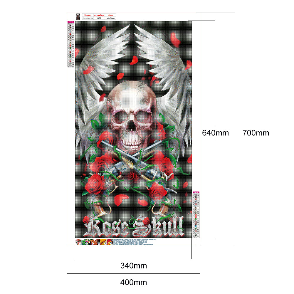 Skull - Full Round Drill Diamond Painting 40*70CM