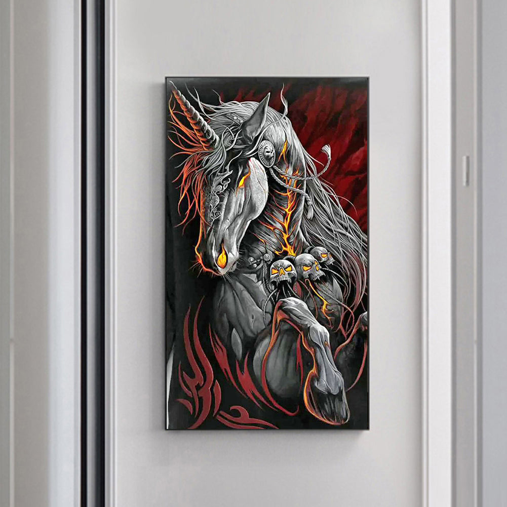 Skull Horse - Full Round Drill Diamond Painting 40*70CM