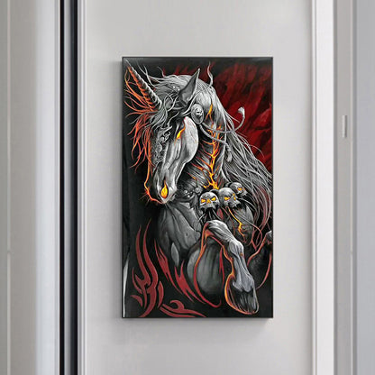 Skull Horse - Full Round Drill Diamond Painting 40*70CM