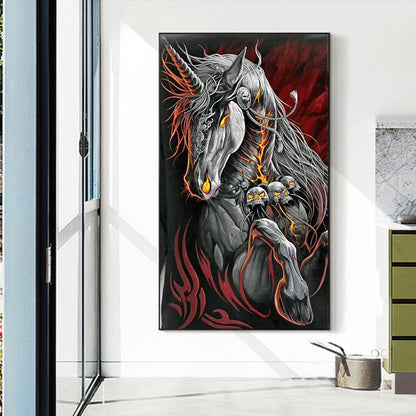 Skull Horse - Full Round Drill Diamond Painting 40*70CM