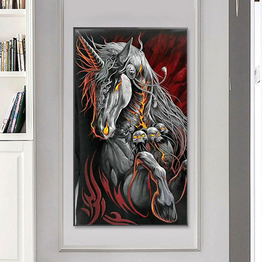 Skull Horse - Full Round Drill Diamond Painting 40*70CM