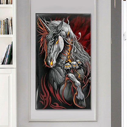 Skull Horse - Full Round Drill Diamond Painting 40*70CM