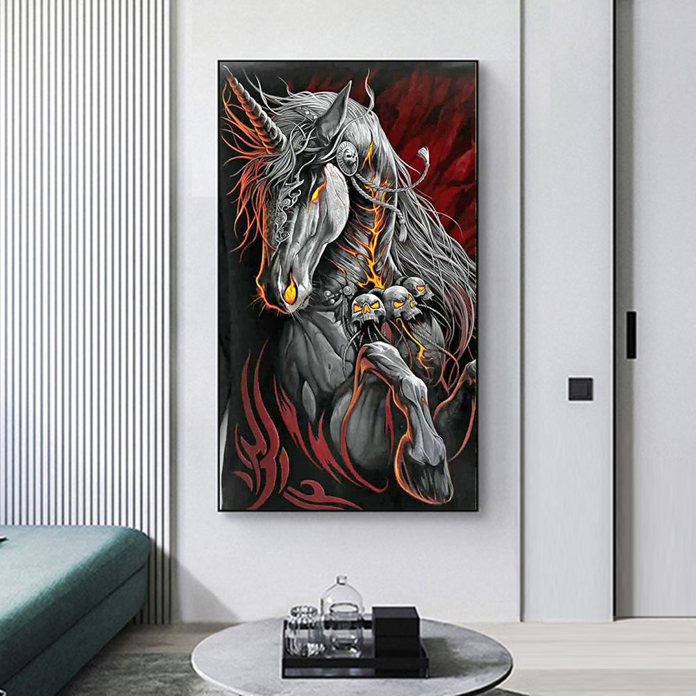 Skull Horse - Full Round Drill Diamond Painting 40*70CM