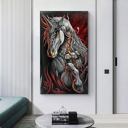 Skull Horse - Full Round Drill Diamond Painting 40*70CM