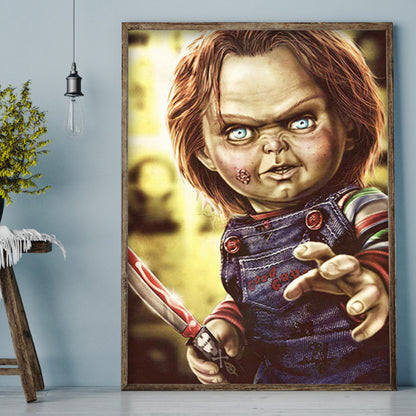 Horror Doll - Full Round Drill Diamond Painting 30*40CM