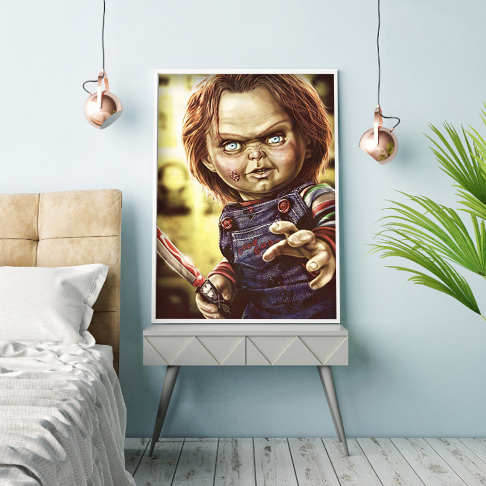 Horror Doll - Full Round Drill Diamond Painting 30*40CM