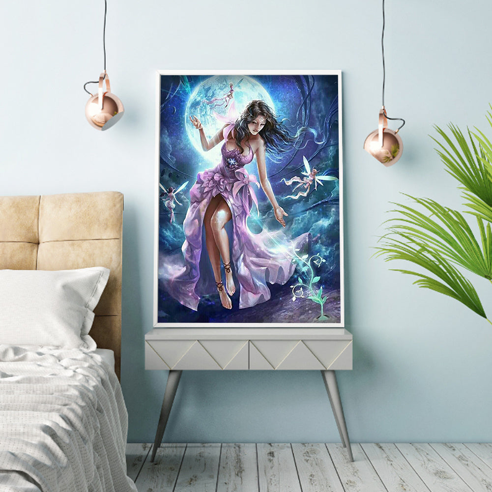 Beautiful Woman - Full Round Drill Diamond Painting 30*40CM