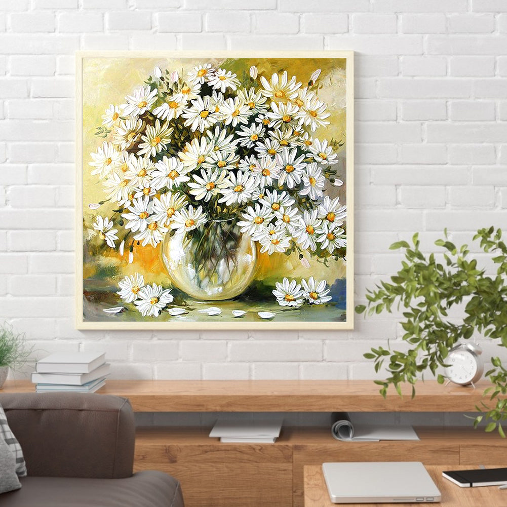 Chrysanthemum - Full Round Drill Diamond Painting 30*30CM