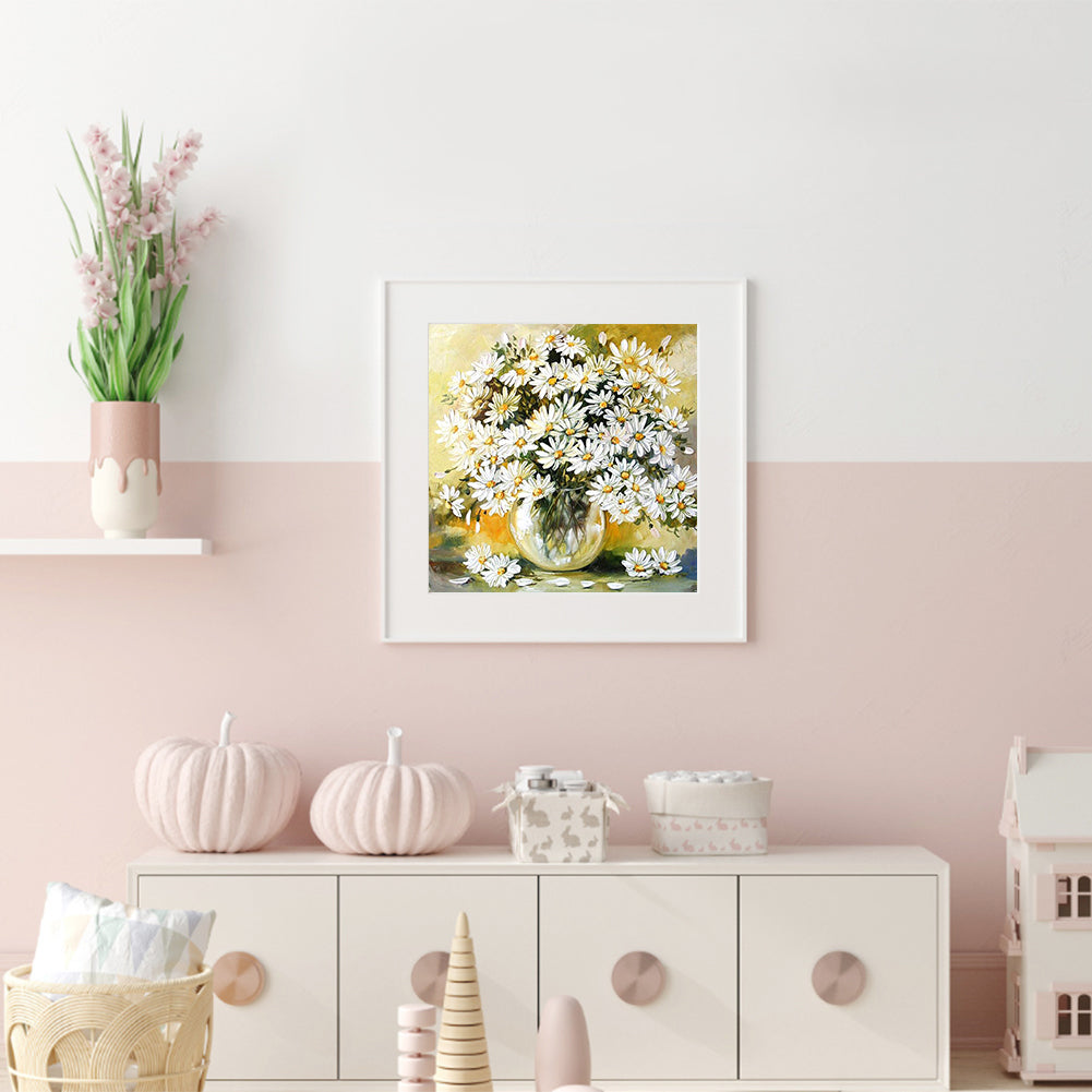 Chrysanthemum - Full Round Drill Diamond Painting 30*30CM