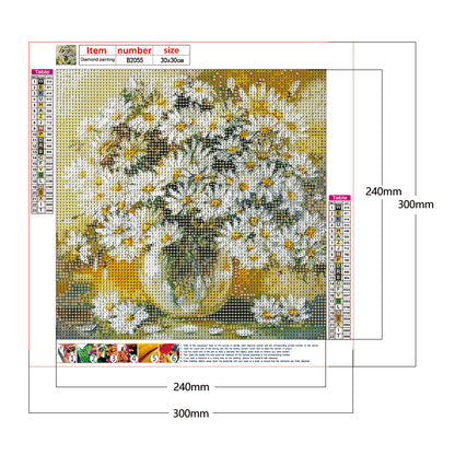 Chrysanthemum - Full Round Drill Diamond Painting 30*30CM