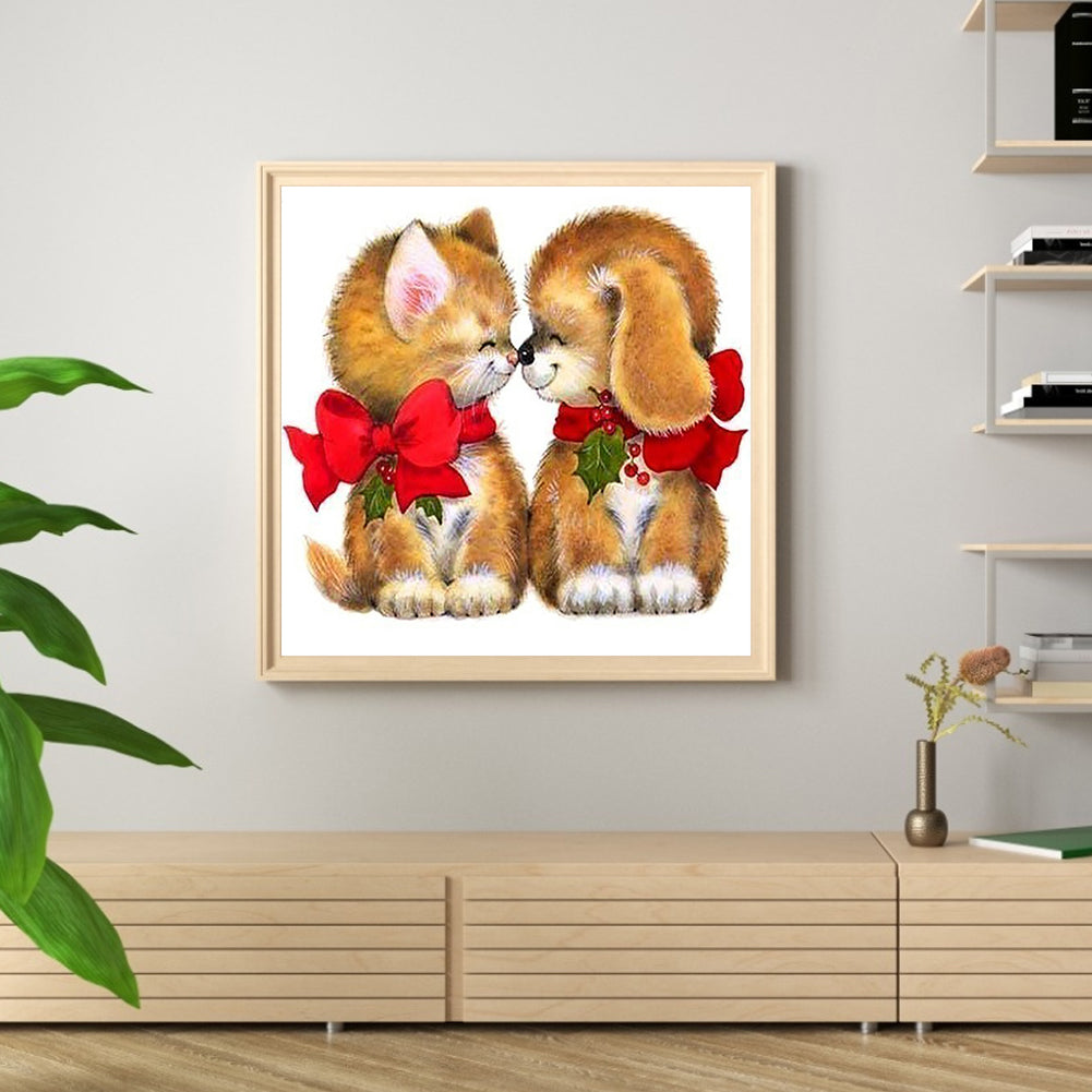 Dog - Full Round Drill Diamond Painting 30*30CM