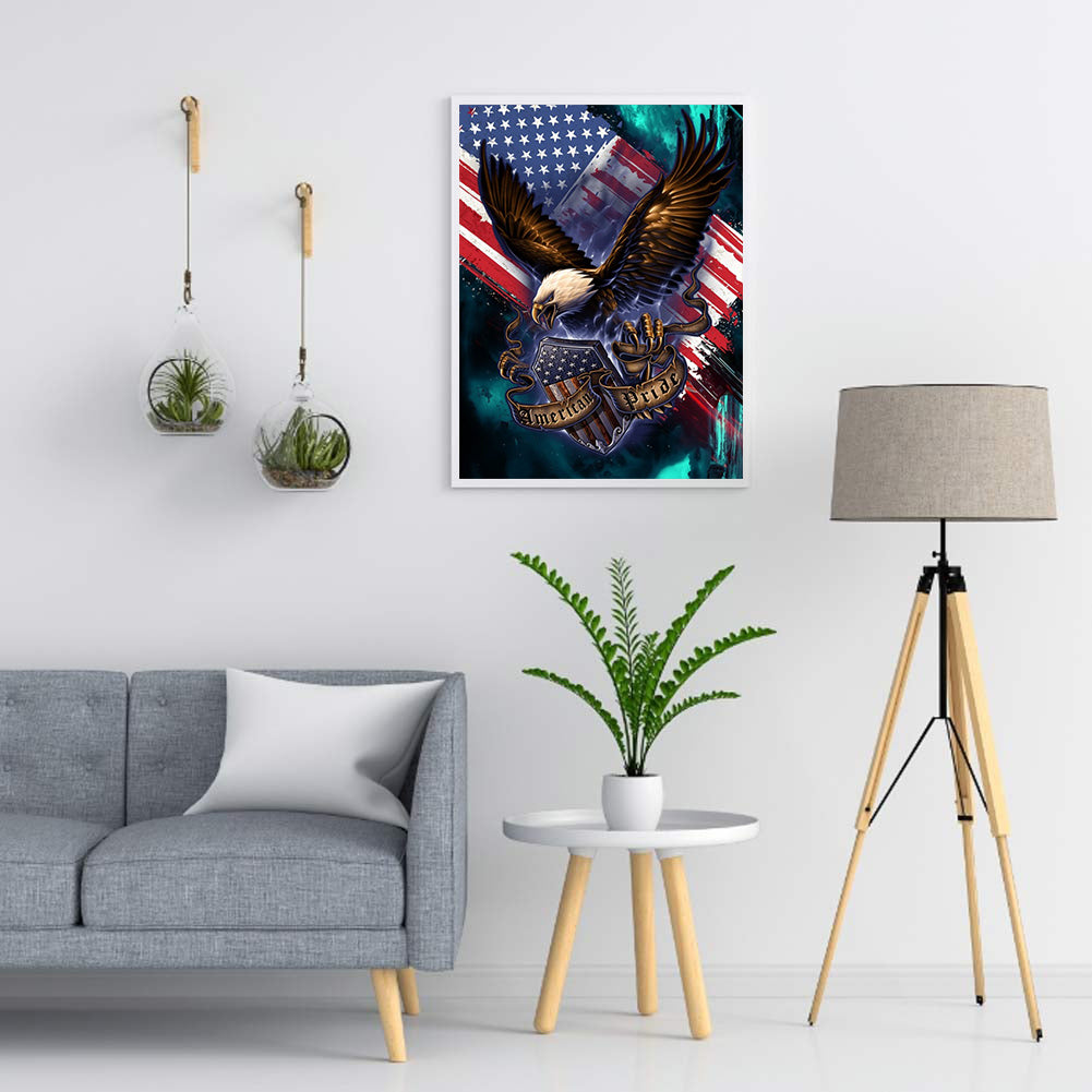 American Eagle - Full Round Drill Diamond Painting 30*40CM