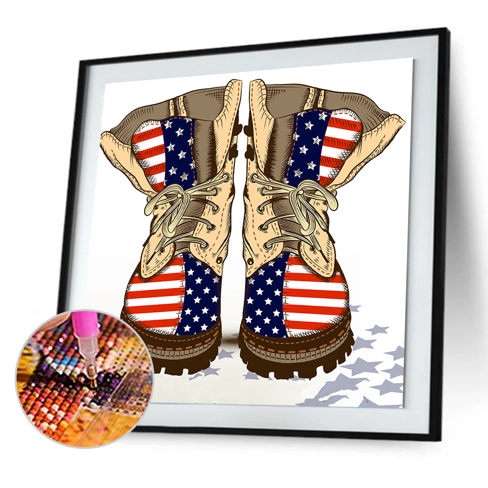 Flag - Full Round Drill Diamond Painting 30*30CM