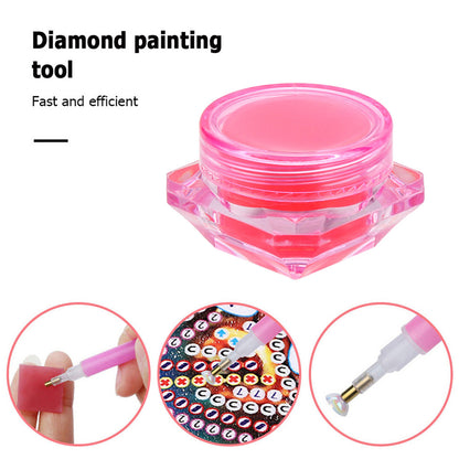 Diamond Painting Kit Glue Clay with Storage Box Point Drill Beads Pen Mud