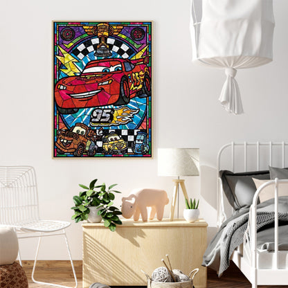 Glass Cartoon - Full Round Drill Diamond Painting 30*40CM
