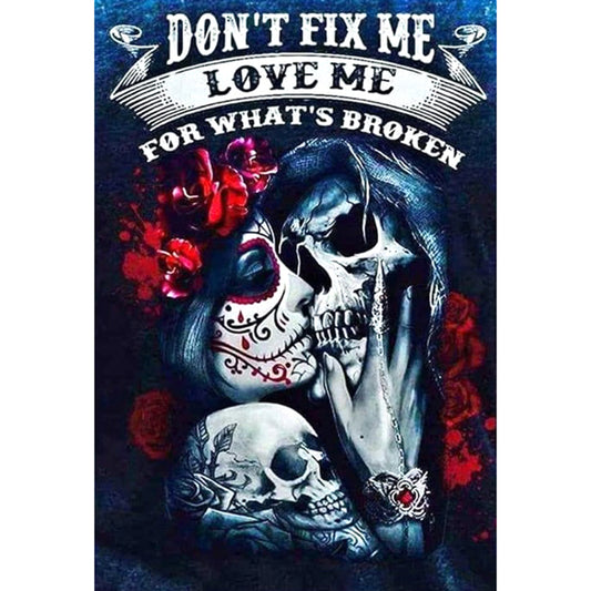 Skull - Full Round Drill Diamond Painting 30*40CM