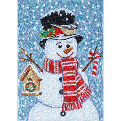 Cartoon Snowman - Special Shaped Drill Diamond Painting 30*40CM