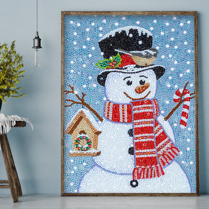 Cartoon Snowman - Special Shaped Drill Diamond Painting 30*40CM