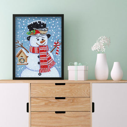 Cartoon Snowman - Special Shaped Drill Diamond Painting 30*40CM