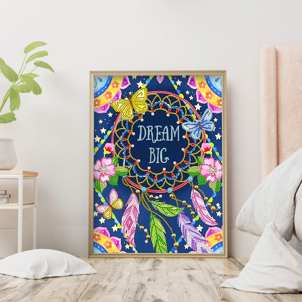 Dream Catcher - Special Shaped Drill Diamond Painting 30*40CM