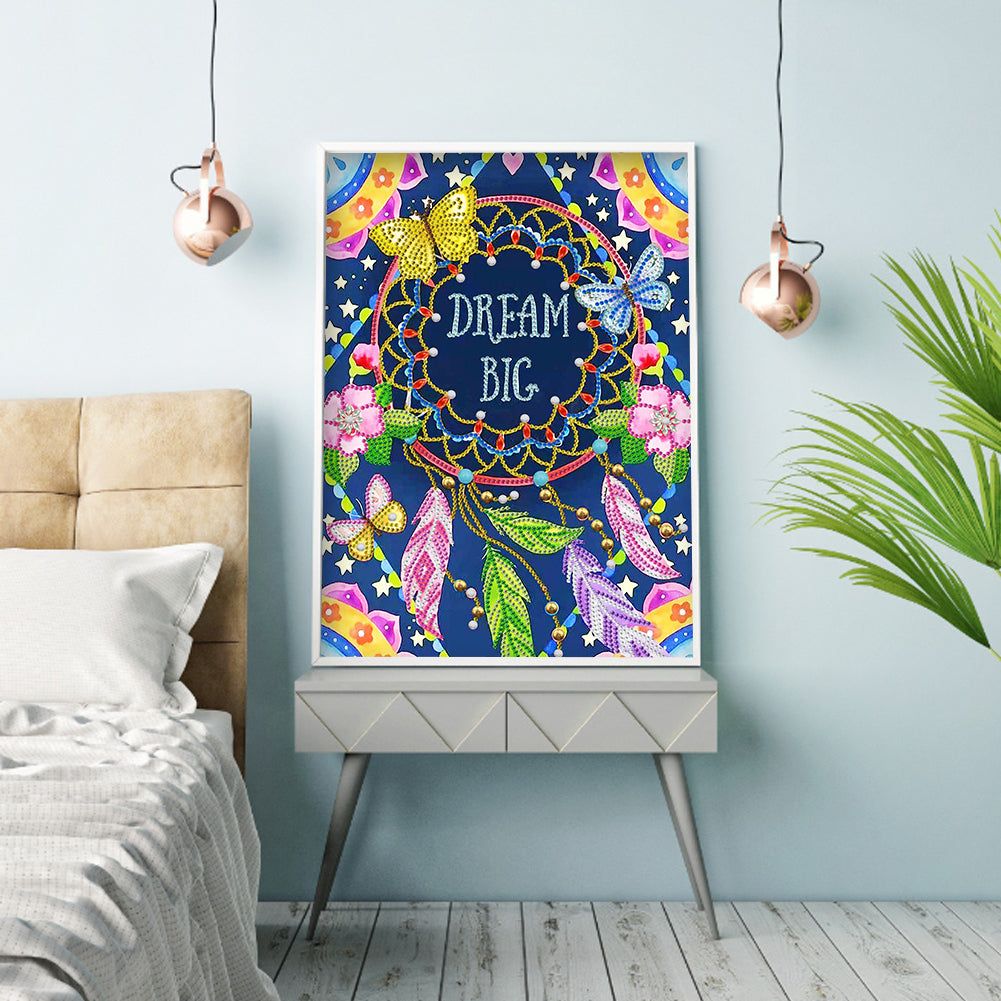 Dream Catcher - Special Shaped Drill Diamond Painting 30*40CM