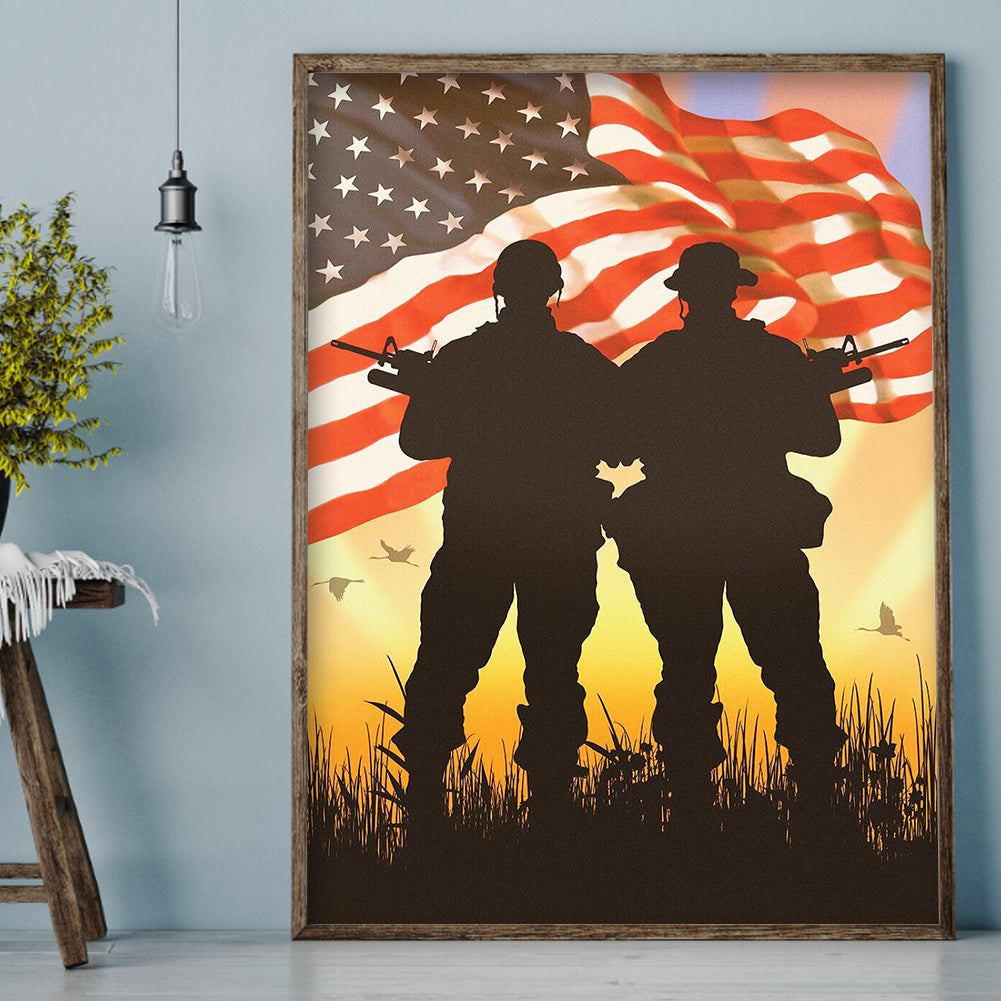 Flag - Full Round Drill Diamond Painting 30*40CM