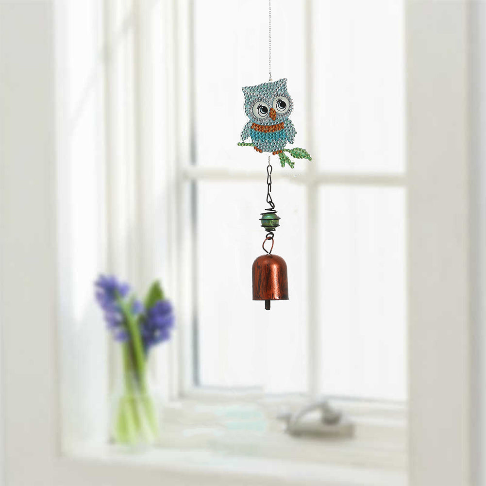5D DIY Diamond Painting Wind Chime Bell Pendant Art Mosaic Kit Home Decor