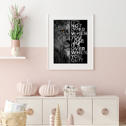 Letters Lion - Full Round Drill Diamond Painting 40*50CM