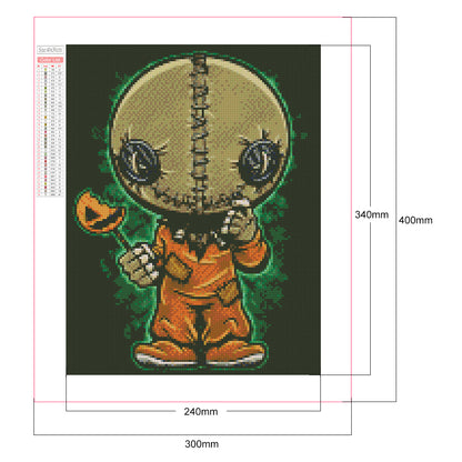 Horror Doll - Full Square Drill Diamond Painting 30*40CM