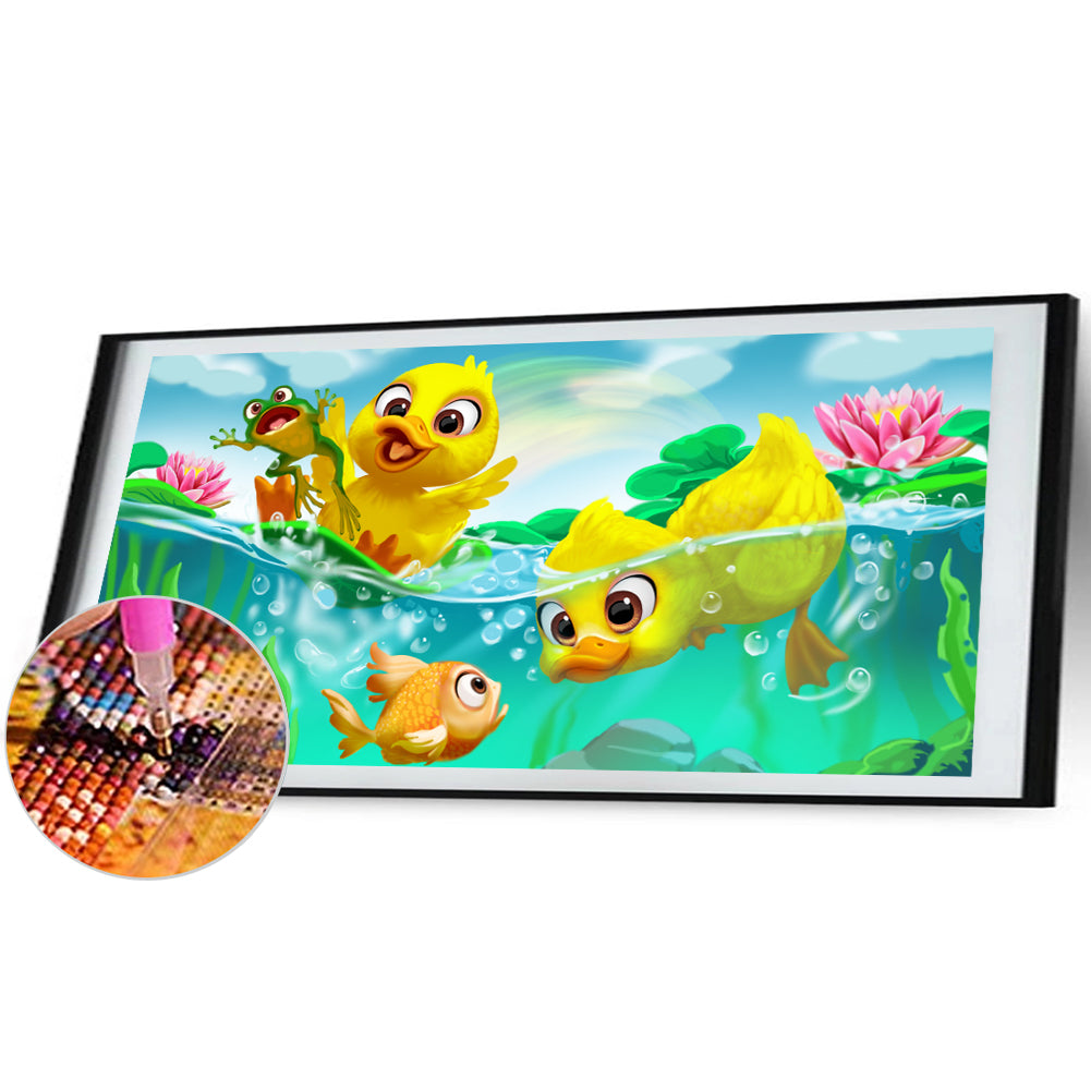 Small Duck - Full Round Drill Diamond Painting 60*30CM