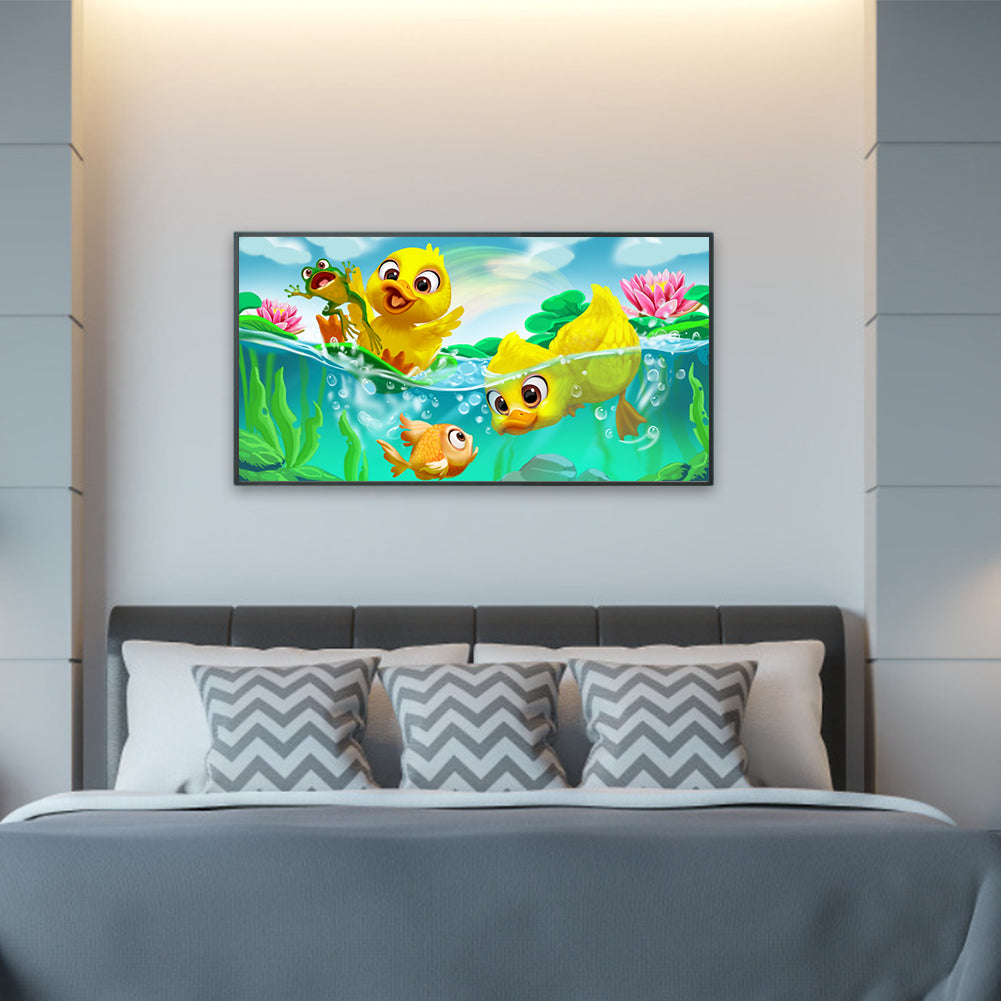 Small Duck - Full Round Drill Diamond Painting 60*30CM