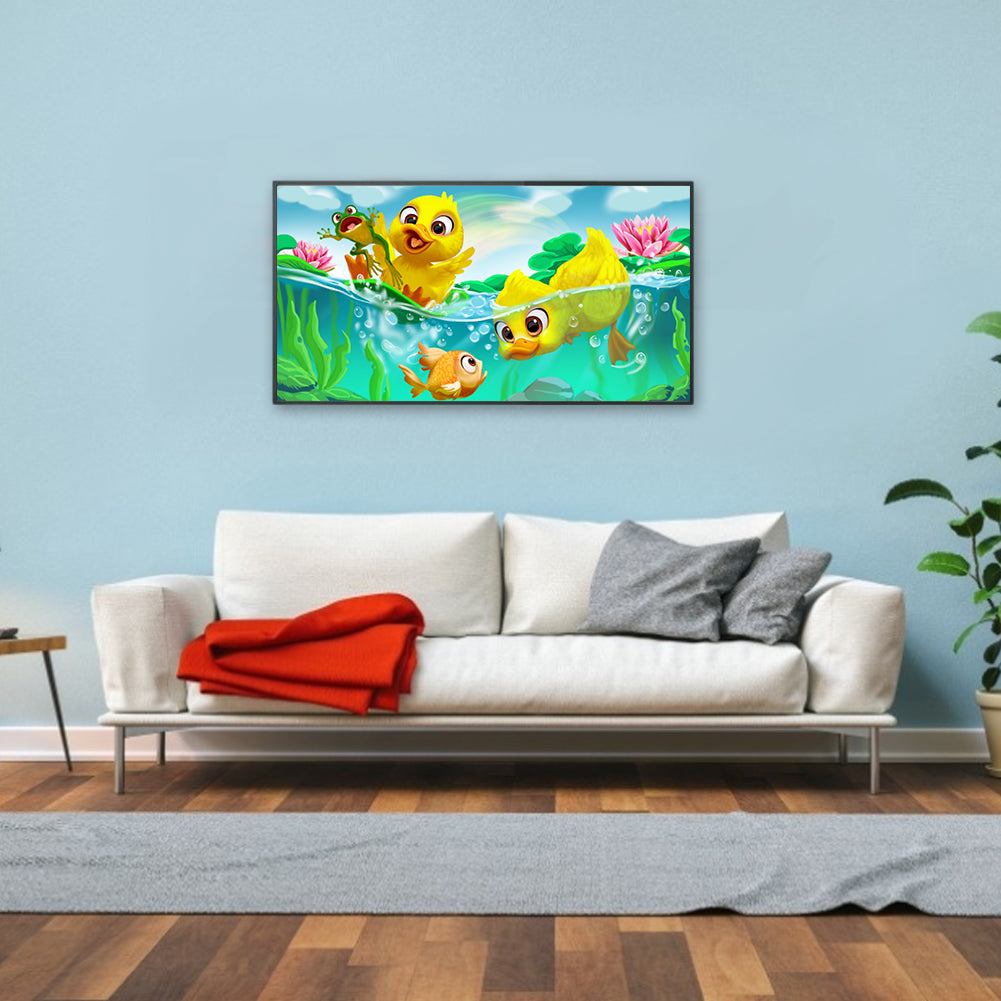 Small Duck - Full Round Drill Diamond Painting 60*30CM
