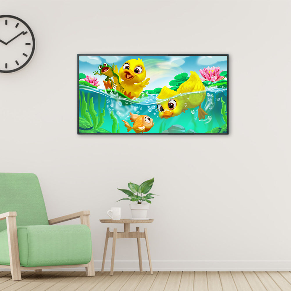 Small Duck - Full Round Drill Diamond Painting 60*30CM