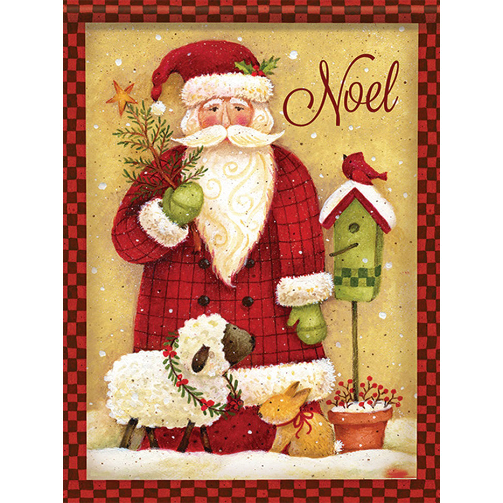 Santa Claus - Full Round Drill Diamond Painting 30*40CM