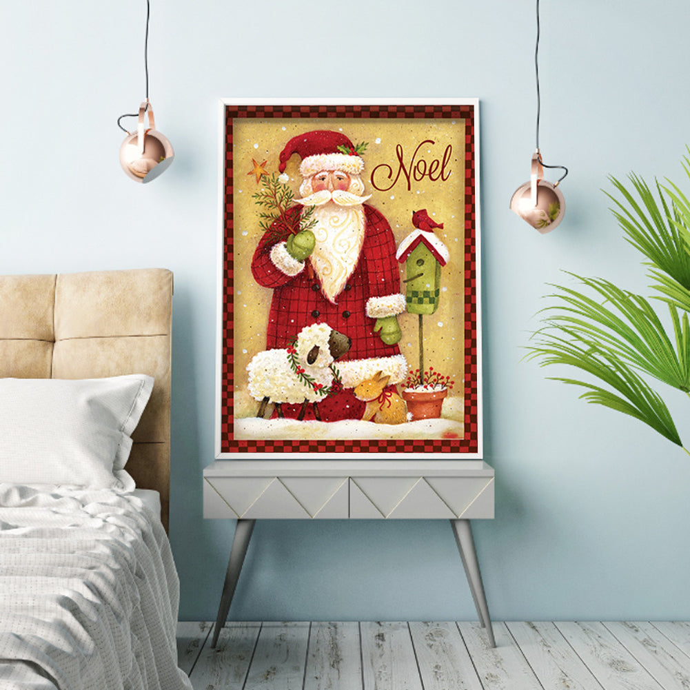 Santa Claus - Full Round Drill Diamond Painting 30*40CM